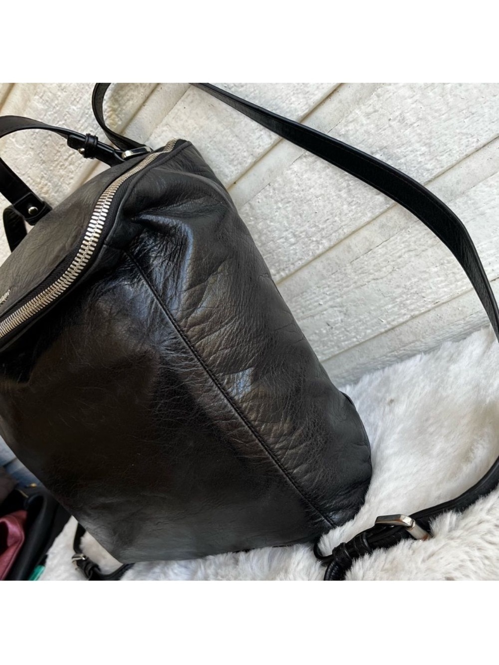 MICHAEL KORS Lisbeth Sable Tribeca Quinn Backpack Shoulder Bag Black Leather - Picture 5 of 10